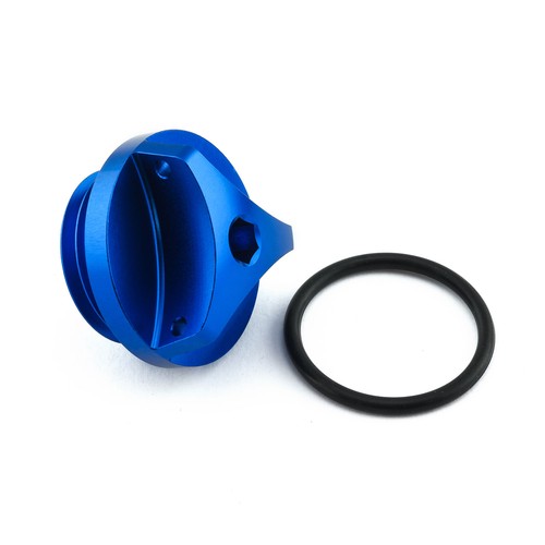 Aluminium oil filler cap blue - filler,