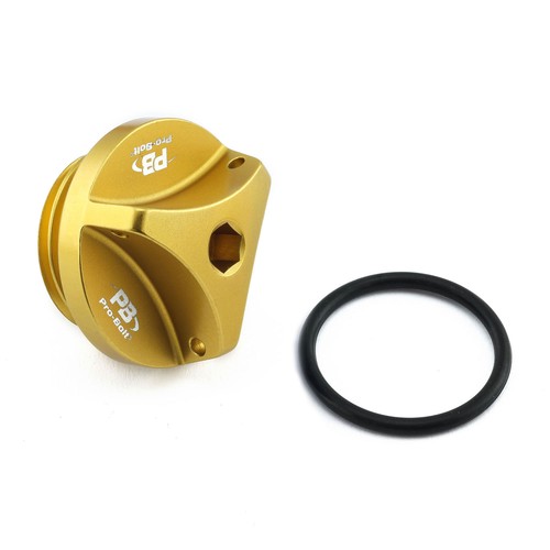 Aluminium oil filler cap gold - aluminium,