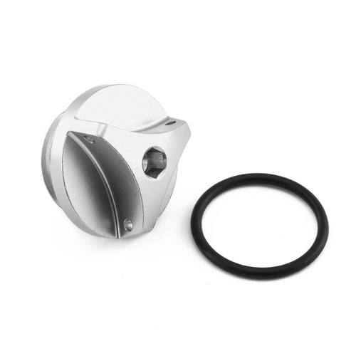 Aluminium oil filler cap - aluminium,